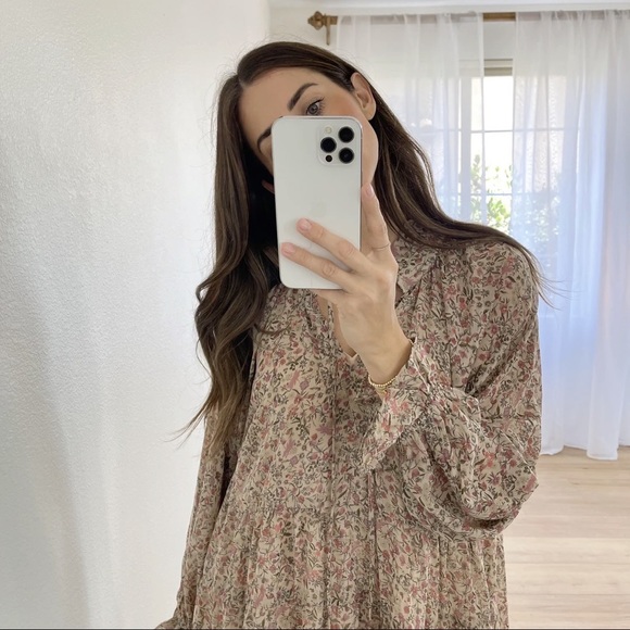 LAST • Brunching Floral Tunic Flowey Dress - Picture 6 of 10